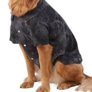 Top Paw Brand Dog Denim Jacket Short Sleeve